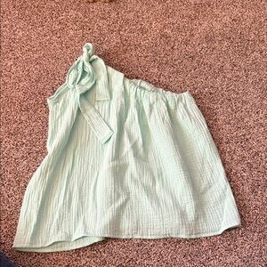 BiBi Asymmetrical Light Green Skirt